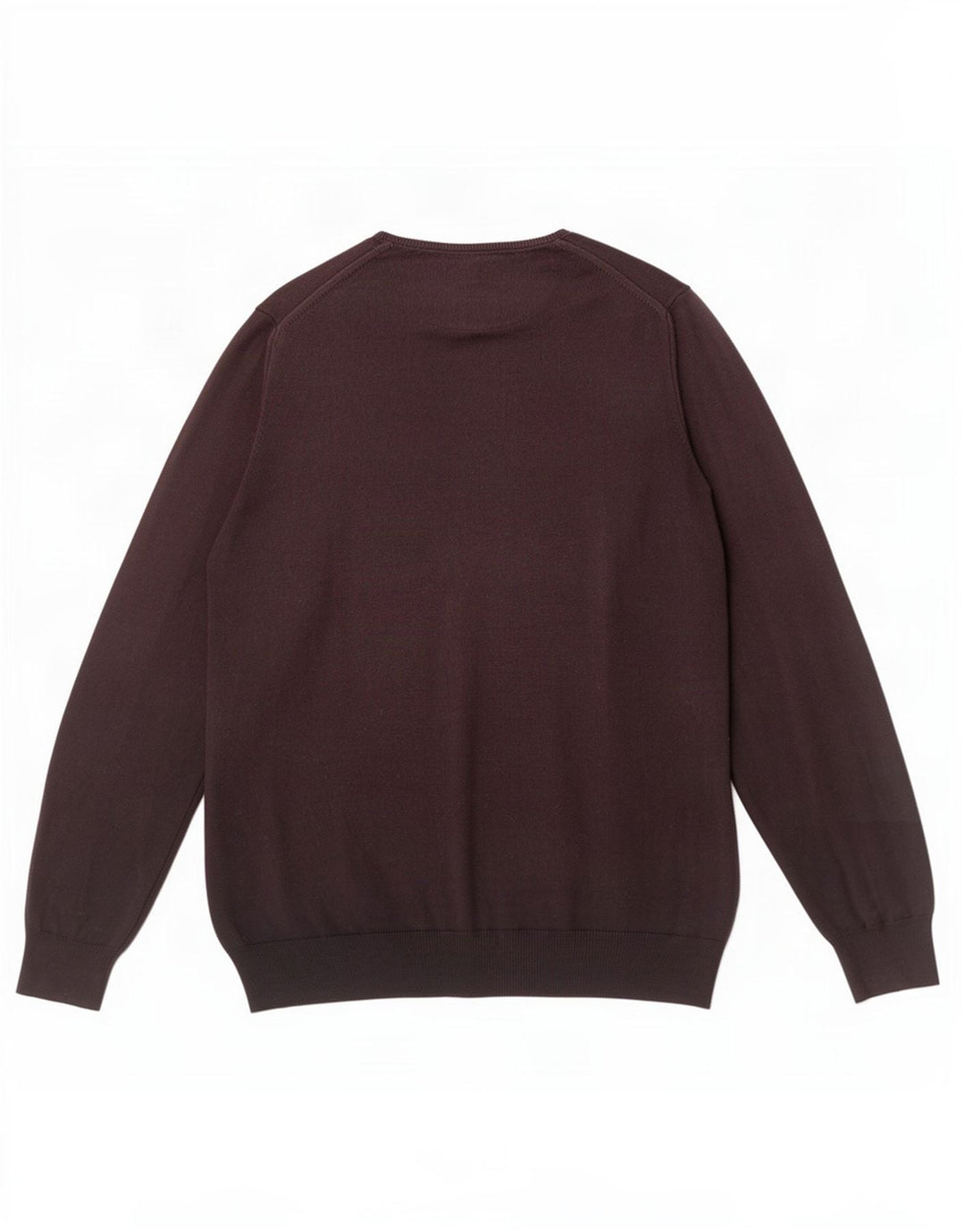 Мужской джемпер стандартного кроя Zara с круглым вырезом, большой коричневый