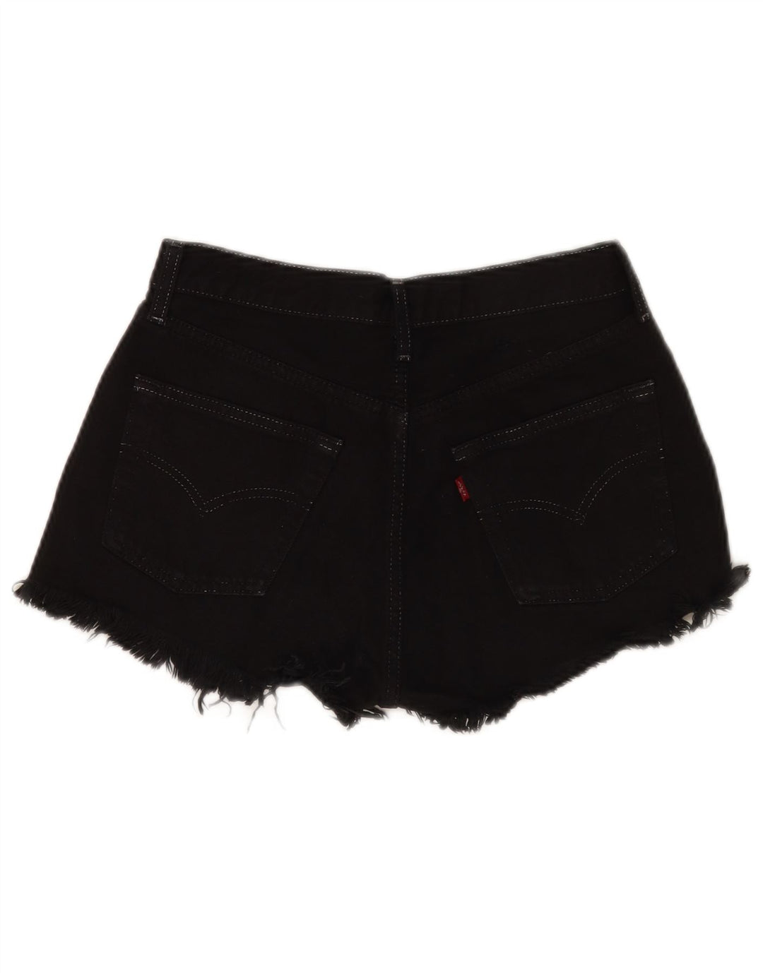 Женские джинсовые шорты Levi's W28, средние, черные