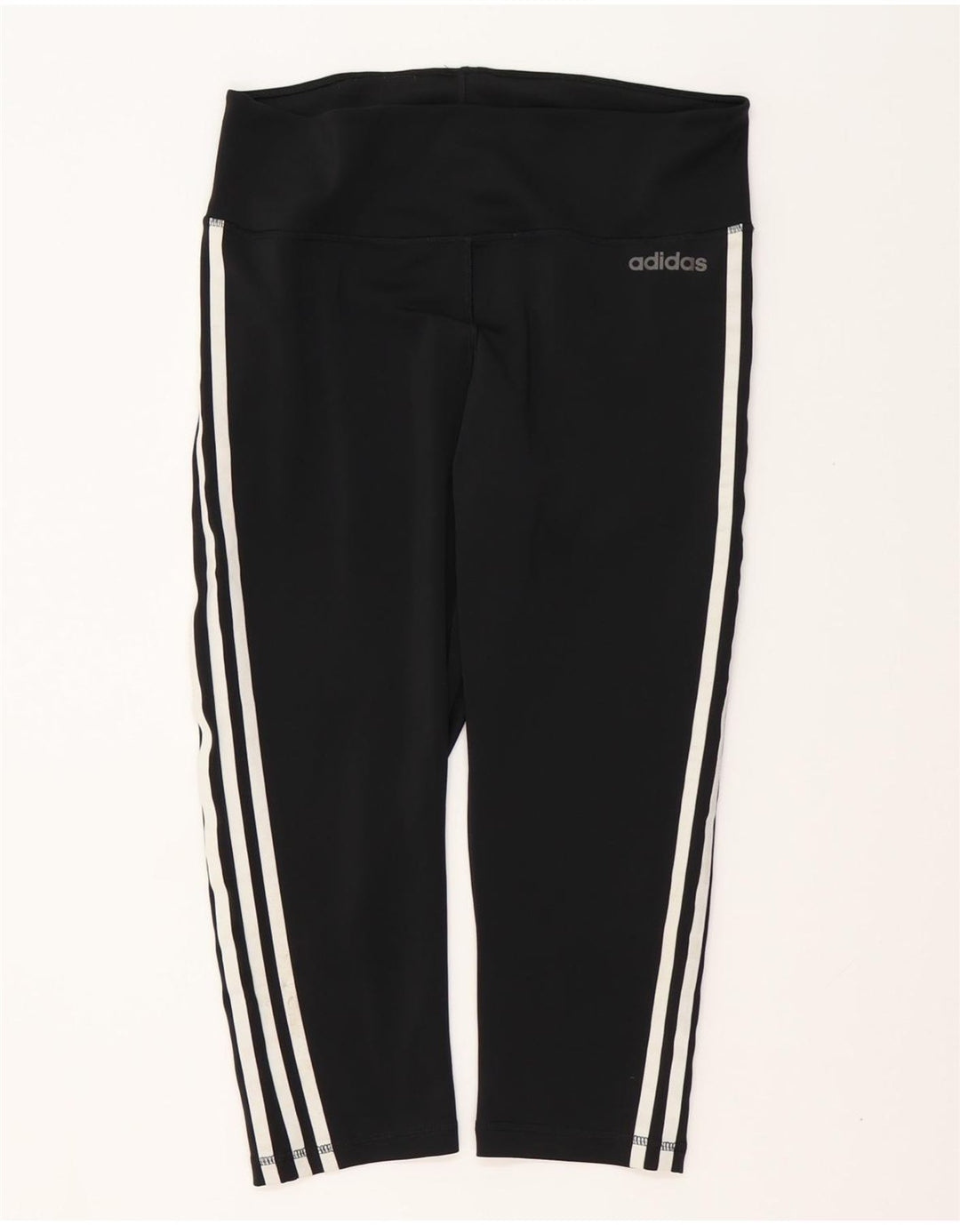 Женские леггинсы-капри ADIDAS Climalite UK 16/18, большие черные полиэстер