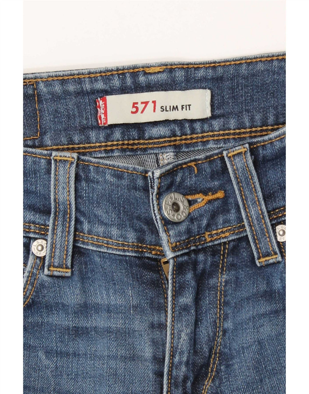 Женские узкие джинсы Levi's 571 W27 L34 синие, хлопок