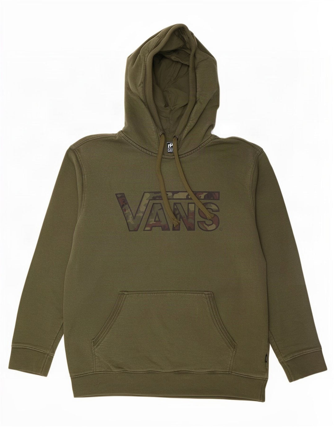 Мужской джемпер с капюшоном Vans, цвет хаки, хлопок