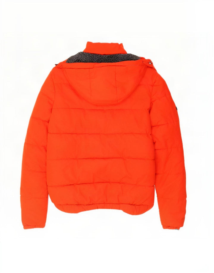Мужская утепленная куртка с капюшоном Superdry UK 38, средний оранжевый полиэстер