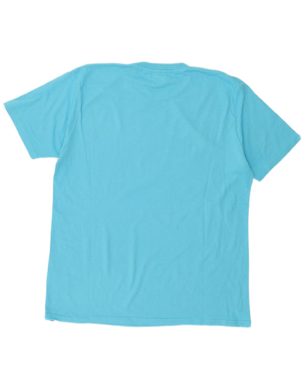 DC Mens Graphic T-Shirt Top XL Blue Cotton