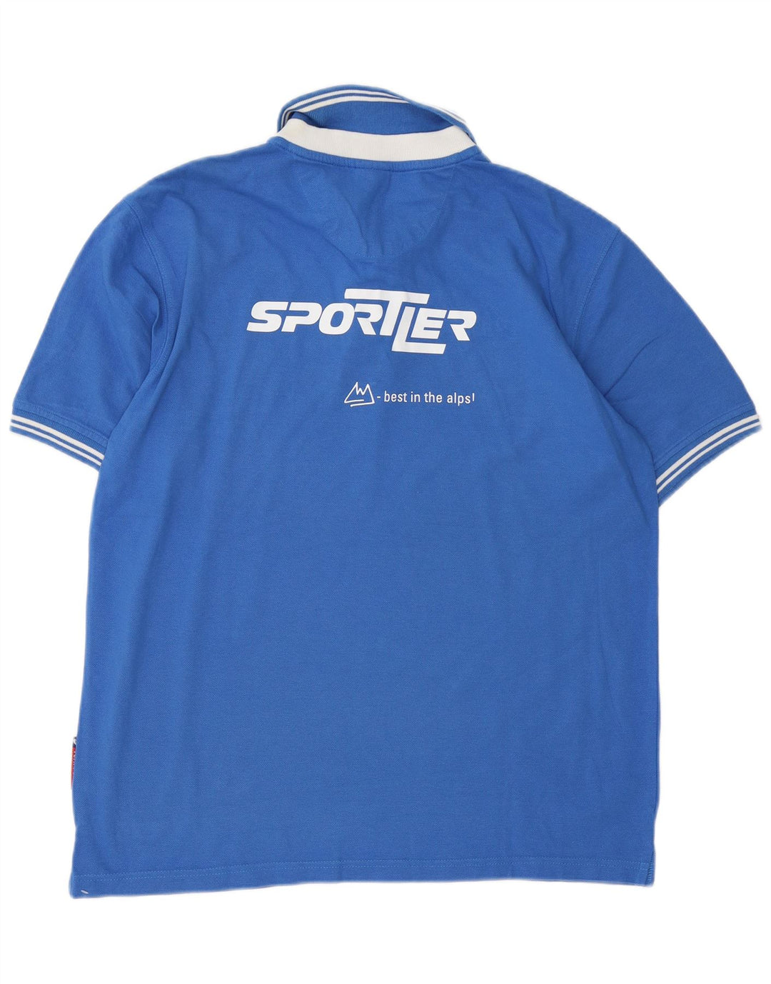 Мужская рубашка поло с рисунком ASICS XL, синяя, хлопок