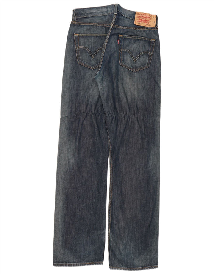 Женские прямые джинсы Levi's 501 W34 L36 синие, хлопок