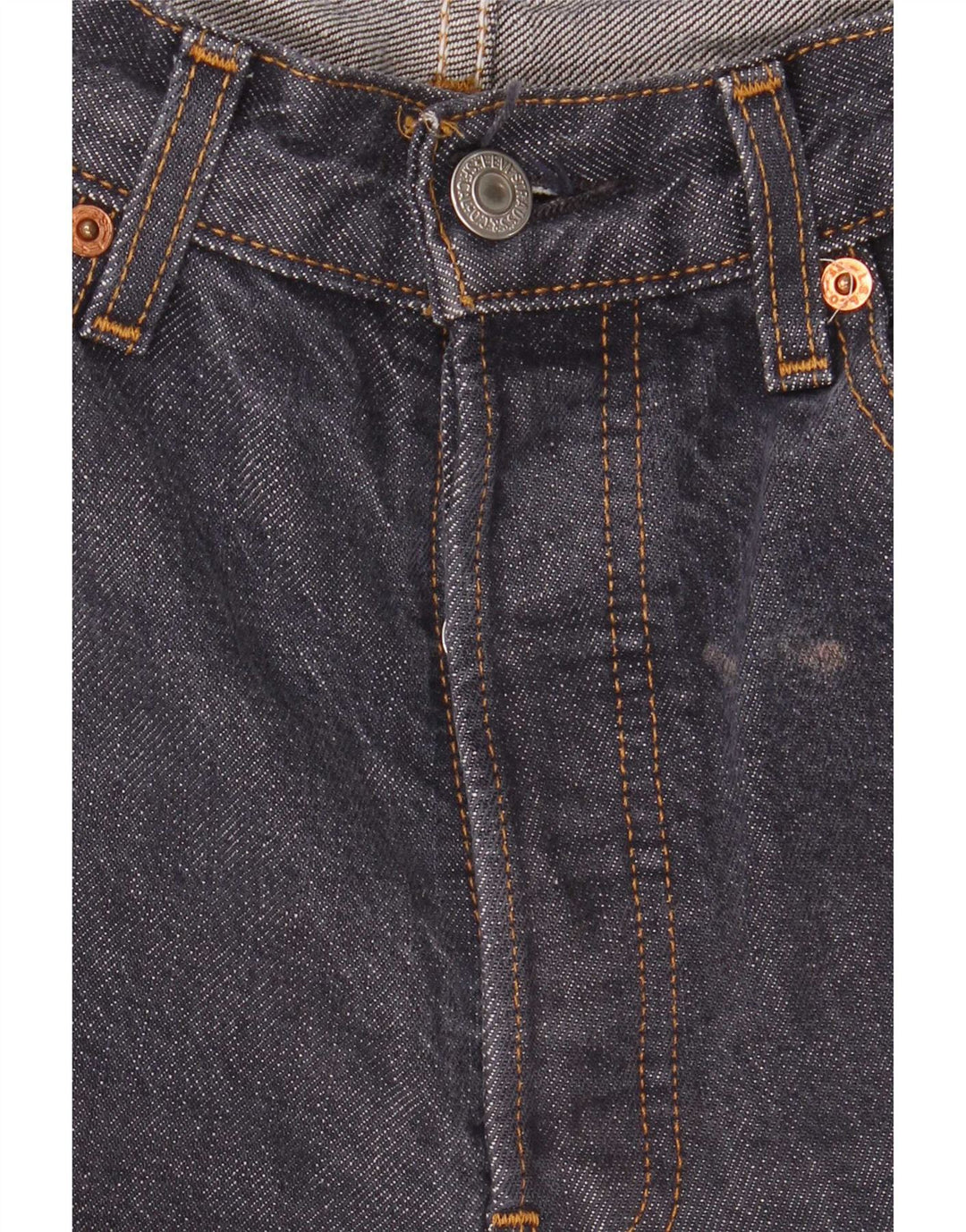 Мужские укороченные прямые джинсы Levi's W31 L25 темно-синие, хлопок