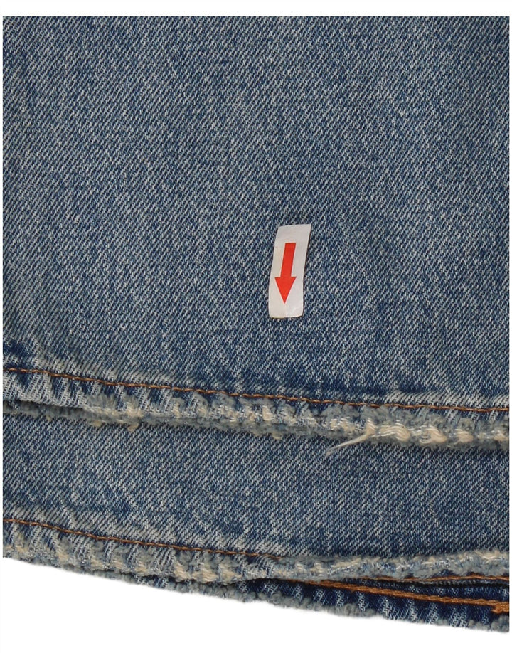Мужские прямые джинсы Levi's 501 W36 L32 синие, пэчворк, хлопок