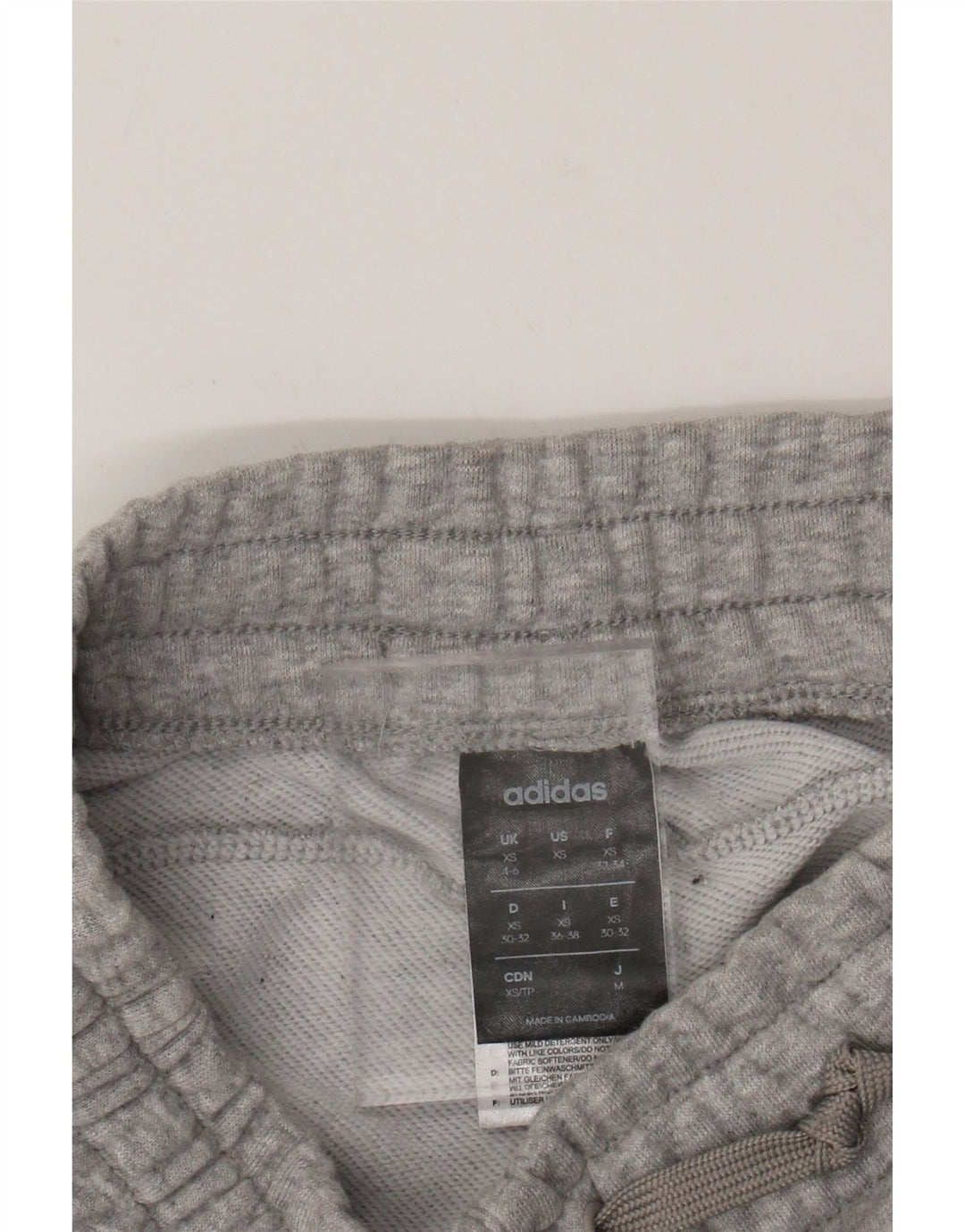 Женский спортивный костюм ADIDAS Брюки-джоггеры Великобритания 4/6 XS Серый хлопок в крапинку