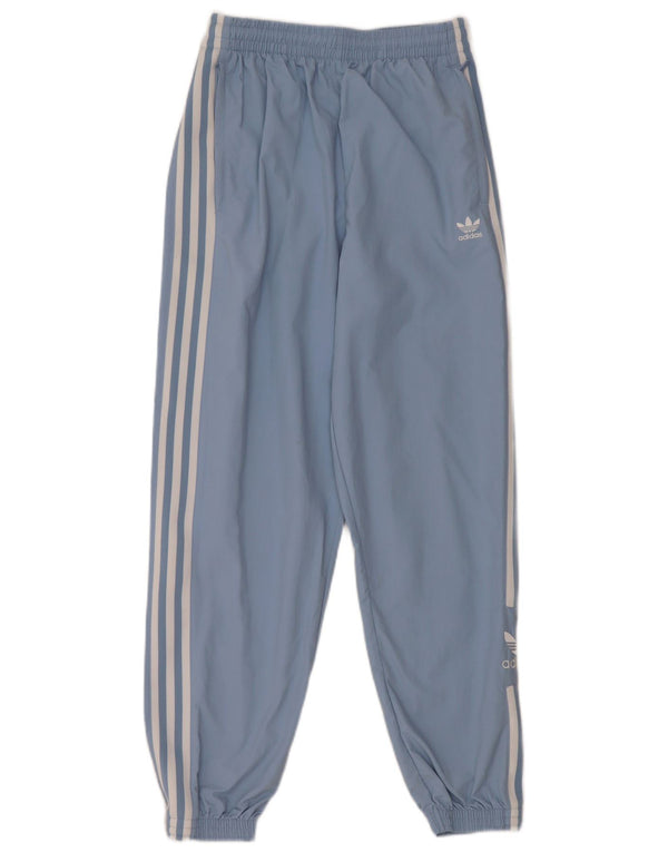 ADIDAS Mens Graphic Tracksuit Trousers Joggers Small  Blue Polyamide