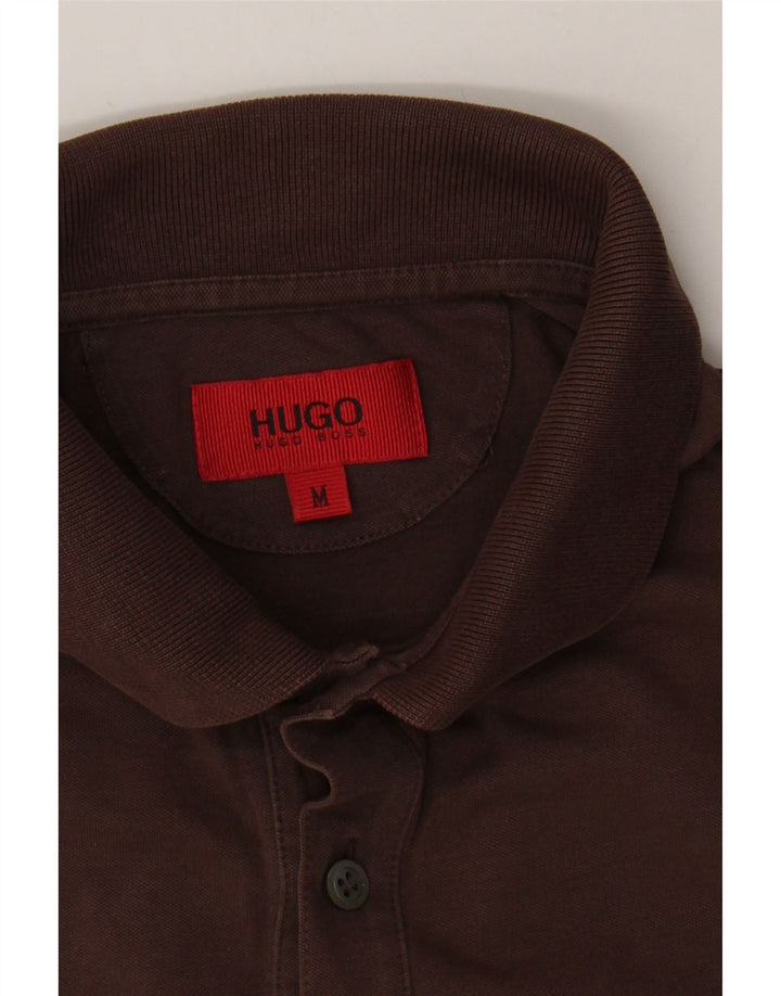 HUGO BOSS Mens Polo Shirt Medium Brown Vintage Hugo Boss and Second-Hand Hugo Boss from Messina Hembry 