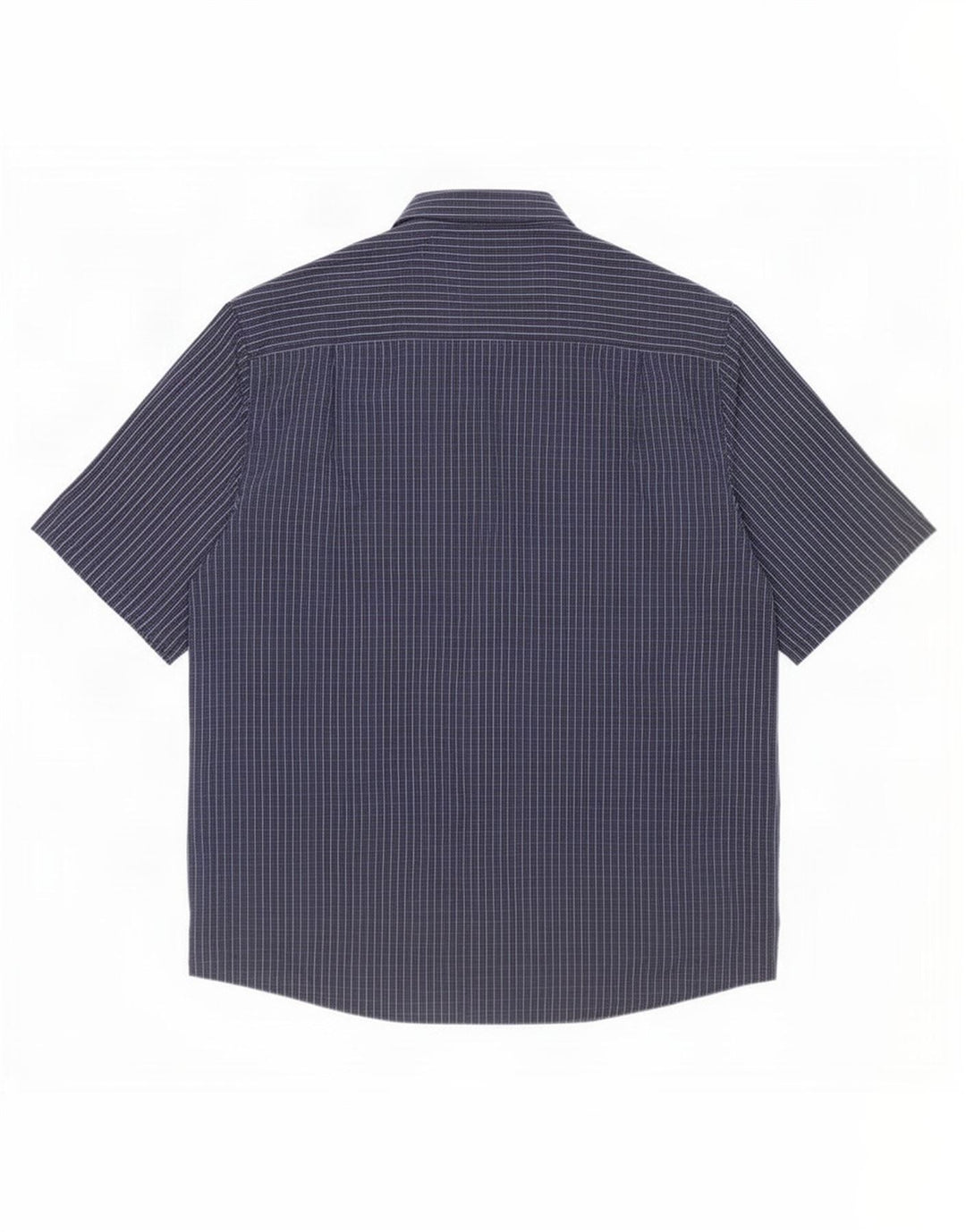 Мужская рубашка с коротким рукавом James Pringle 2XL темно-синяя в клетку из полиэстера