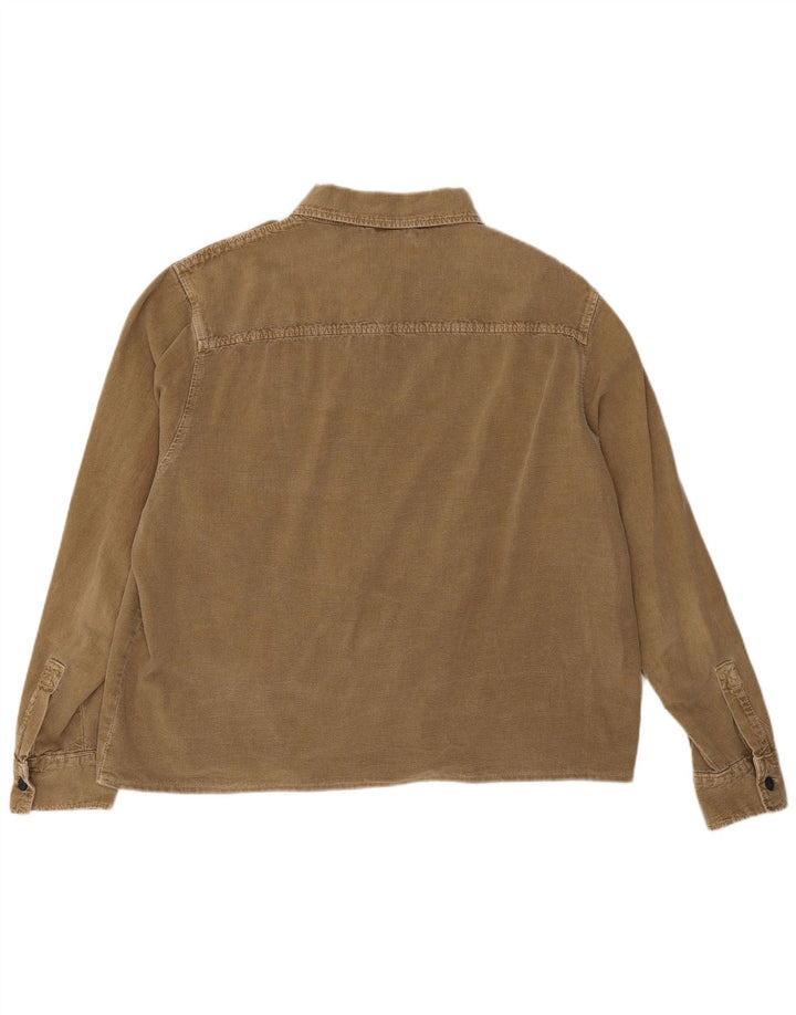 Мужская рубашка Zara XL коричневая