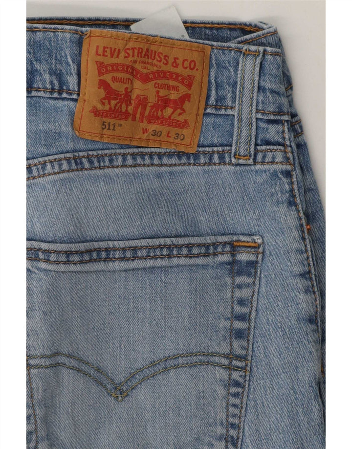 Мужские джинсы Levi's 511 Slim W30 L30 синие, хлопок