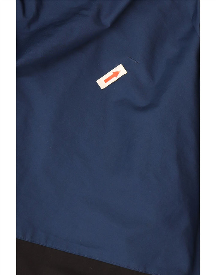 Мужской спортивный костюм Adidas с капюшоном, верхняя куртка, средний синий, полиэстер с цветными блоками