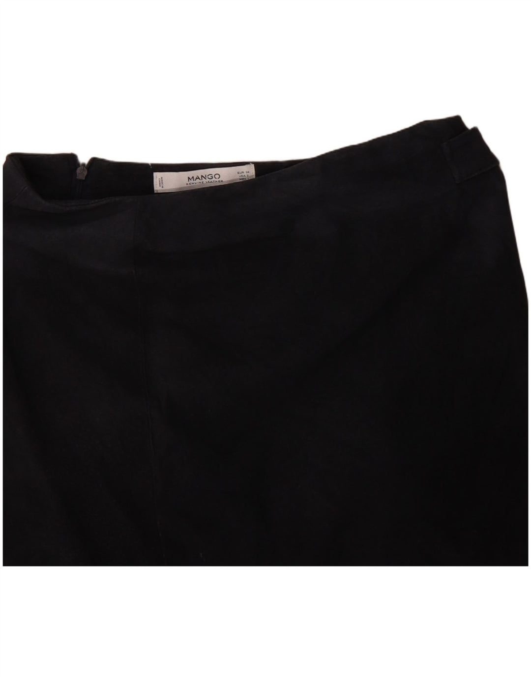Женская замшевая мини-юбка Mango EU 34 XS W28 Темно-синяя кожа