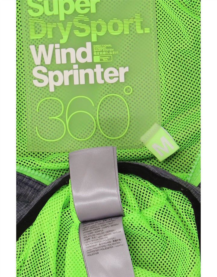 Женская ветровка с капюшоном Superdry UK 14, средний темно-синий нейлон