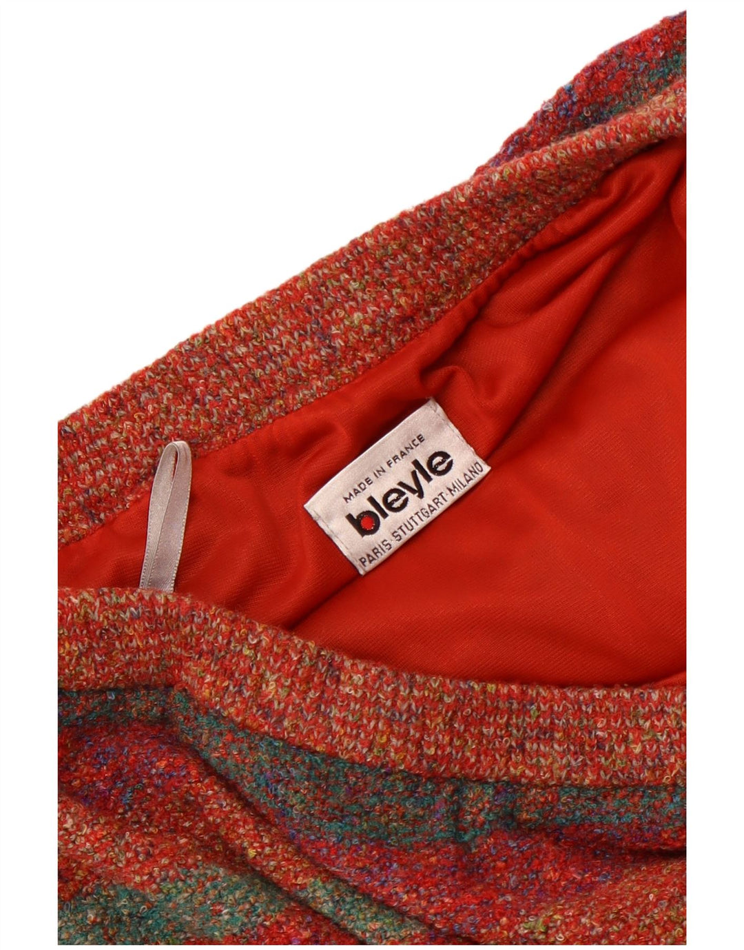 Женская трикотажная юбка трапециевидной формы Bleyle EU 42, большая W32, шерсть в разноцветную полоску