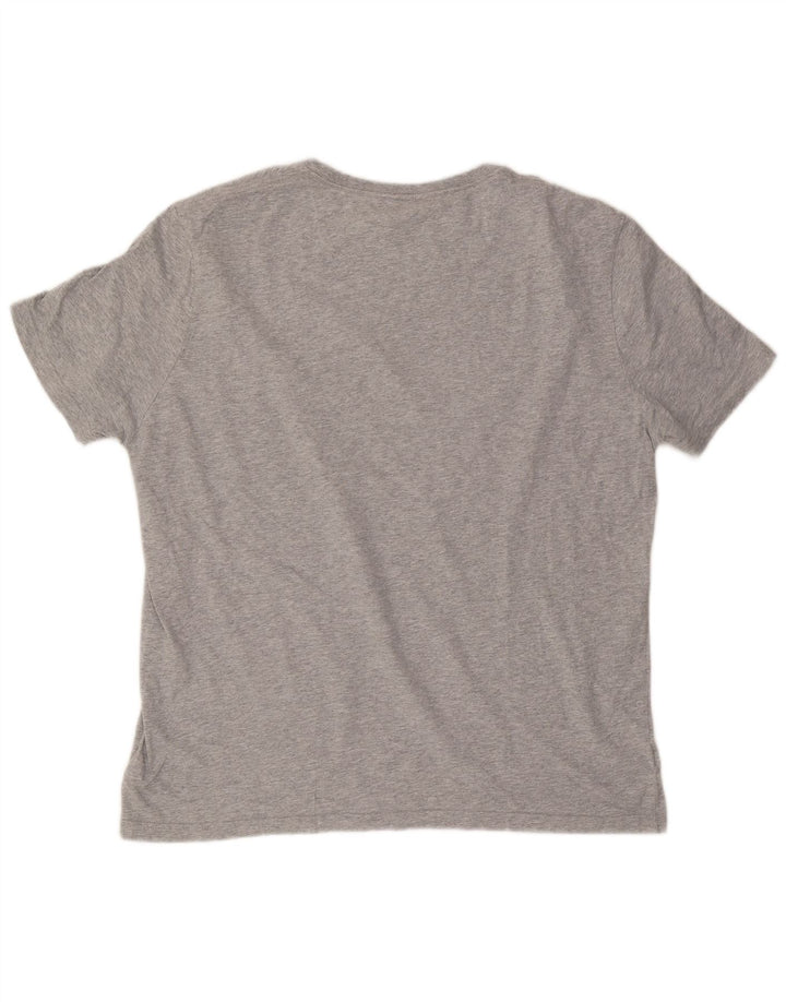 CANTERBURY Мужская футболка с рисунком, топ 2XL, серый хлопок в крапинку