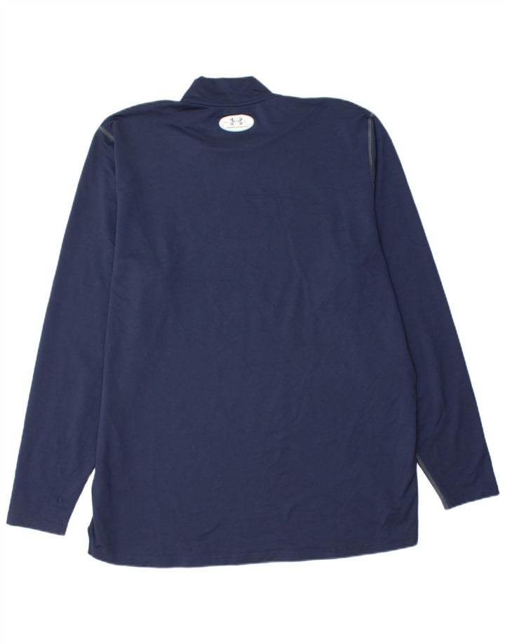 Мужской топ Cold Gear Under Armour с длинным рукавом 2XL, темно-синий, полиэстер