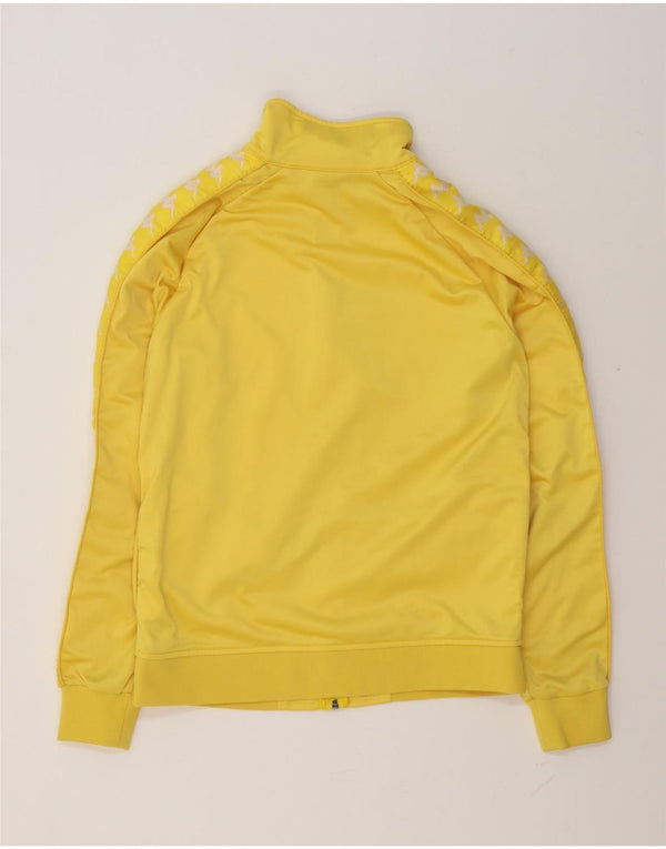 Мужской спортивный костюм Kappa с графическим рисунком, верхняя куртка из полиэстера среднего желтого цвета