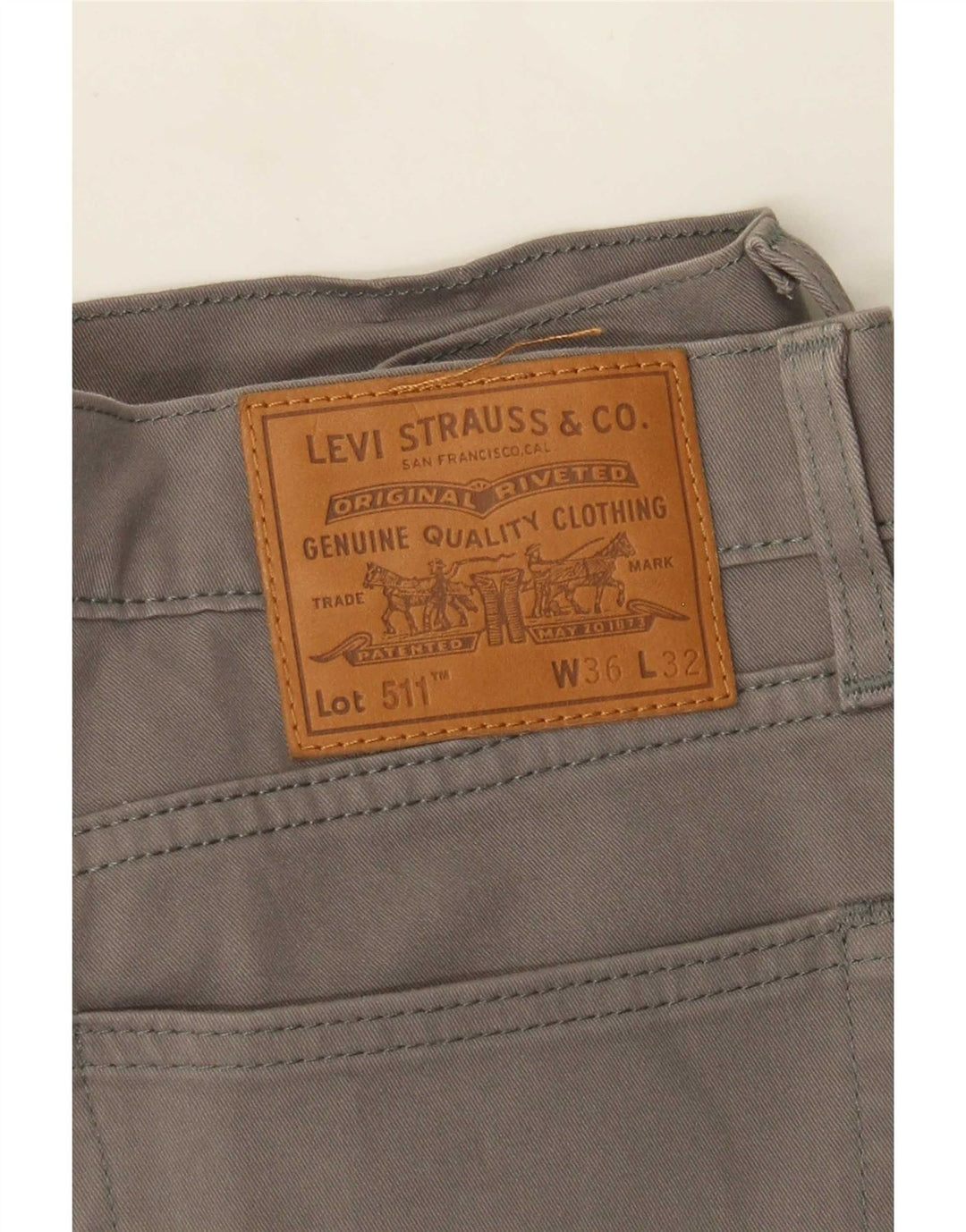 Мужские повседневные брюки Levi's 511 Slim W36 L32 Серые