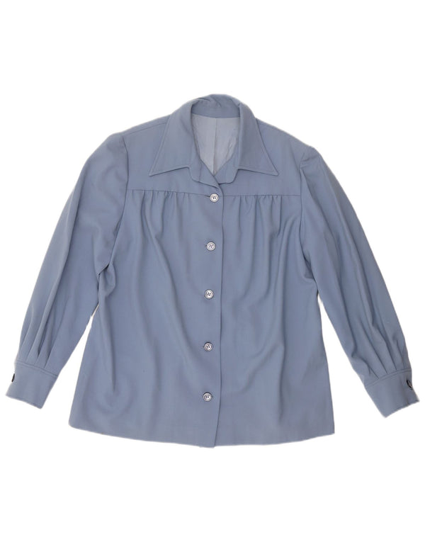 Рубашка женская VINTAGE UK 18 XL синяя