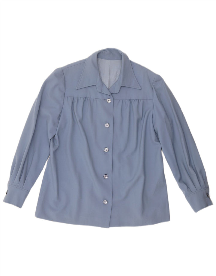 Рубашка женская VINTAGE UK 18 XL синяя