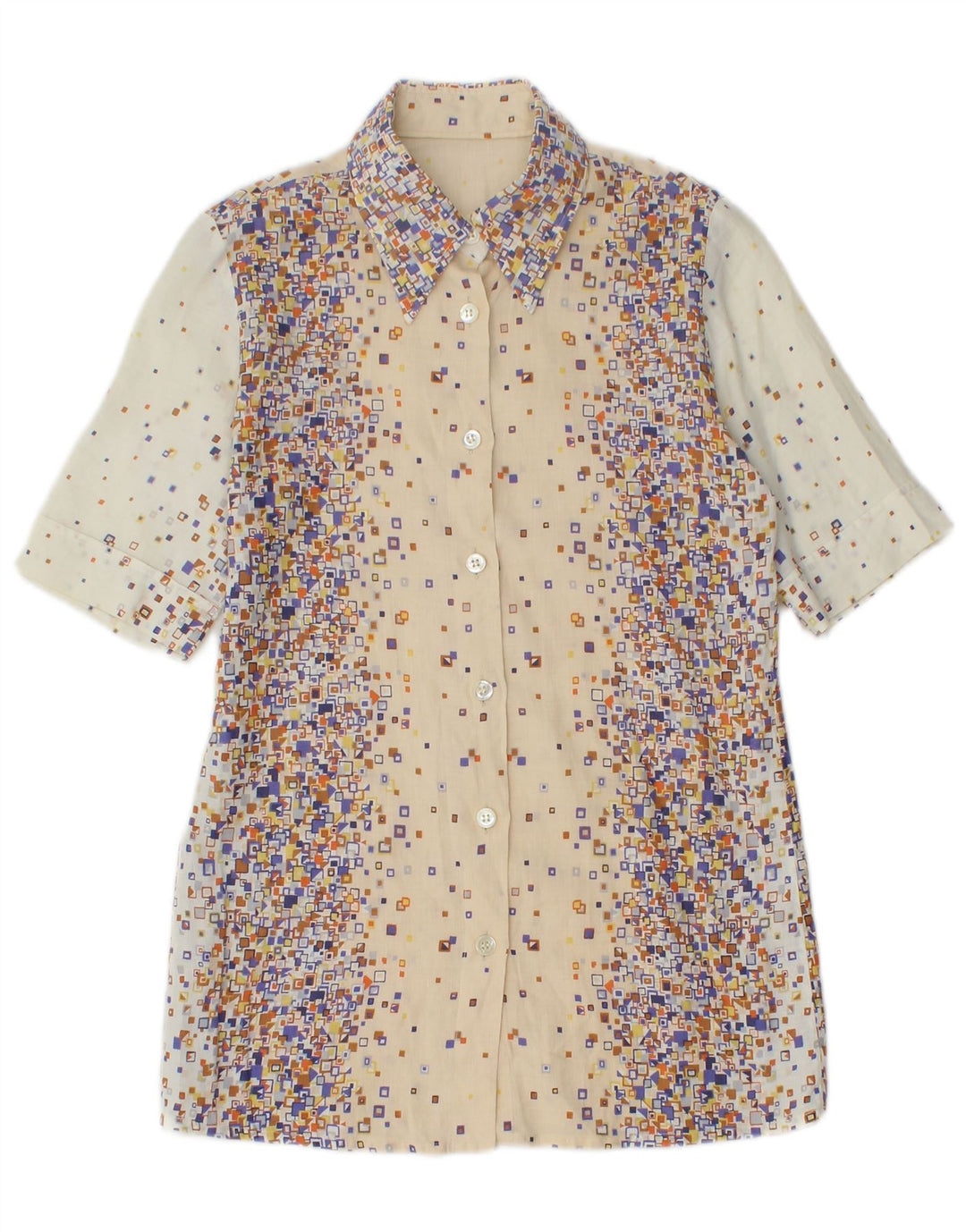 PANCALDI & B Женский комплект из 2 юбок UK 4 XS W24 Бежевый хлопок с геометрическим рисунком