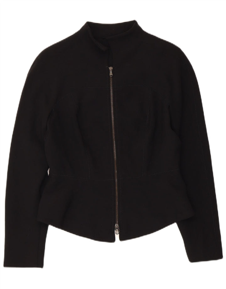 Женский пиджак VINTAGE UK 10, маленький черный полиэстер