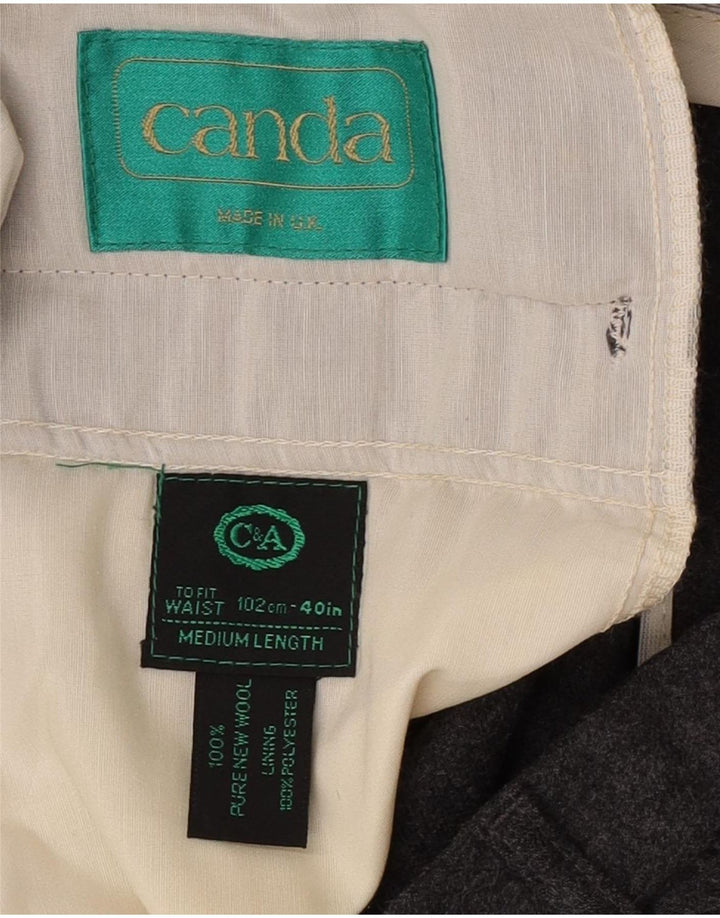 Мужские повседневные брюки C&A Canda Regular W40 L31, серые, новая шерсть