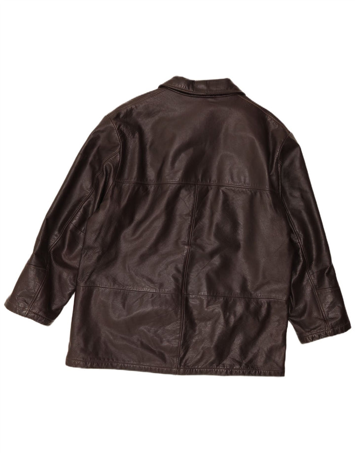 Винтажная мужская кожаная куртка IT 48 Medium Brown Leather