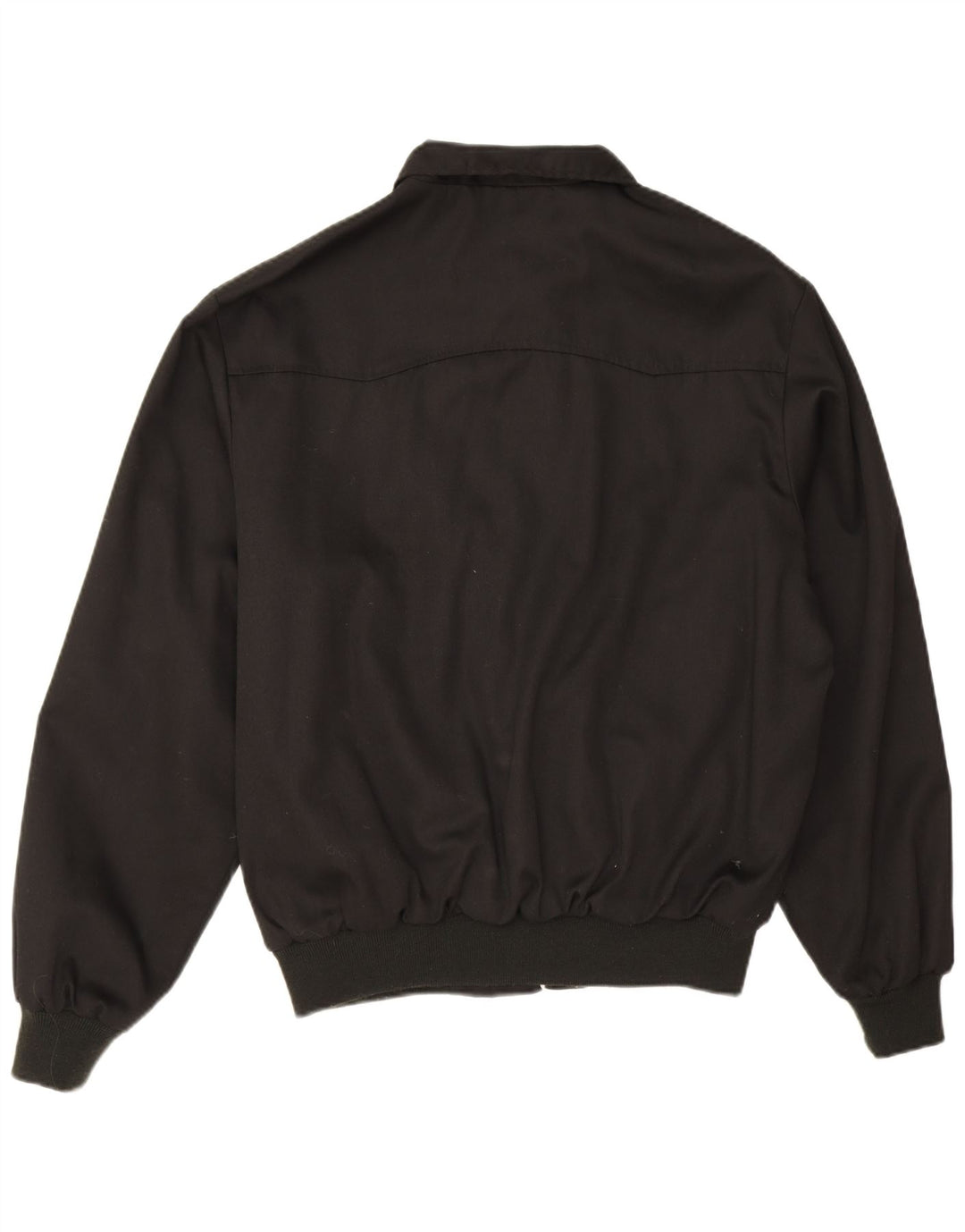 Винтажная мужская куртка-бомбер UK 40, большая черная полиэстер