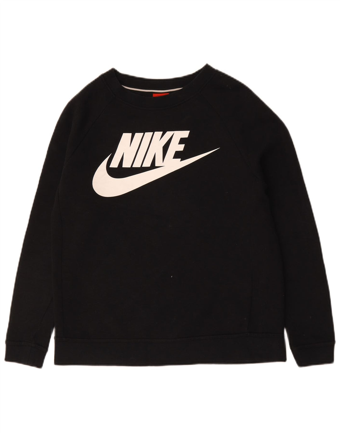Женский джемпер большого размера с рисунком Nike UK 10, маленький черный хлопковый