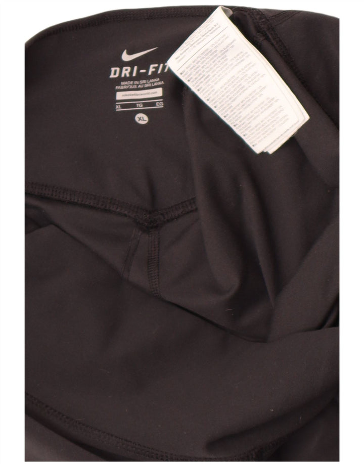 Женские леггинсы Nike Dri Fit UK 18 XL, черный полиэстер