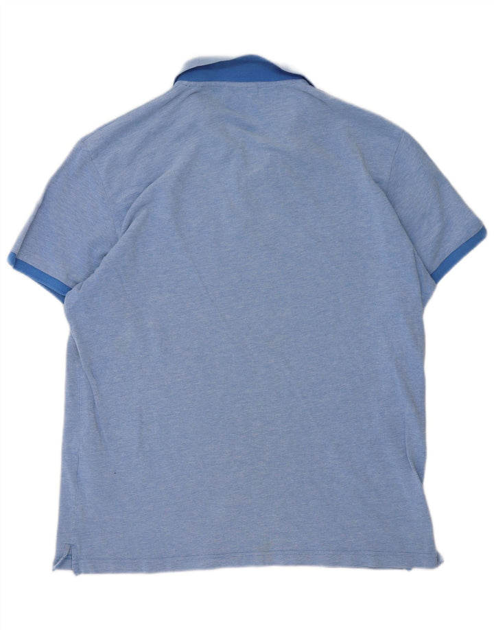 Мужская рубашка поло Gant XL, синяя хлопковая крапинка