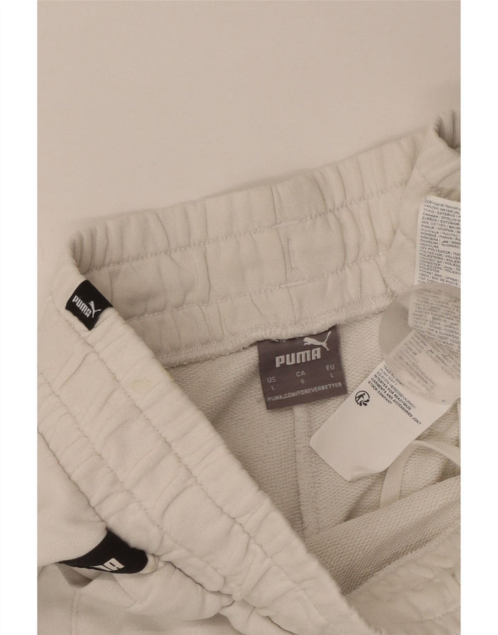 Мужские спортивные шорты Puma с рисунком, большие белые хлопковые