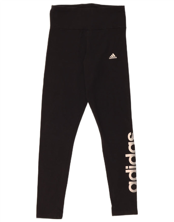 Женские леггинсы Adidas с рисунком UK 8/10, маленькие черные