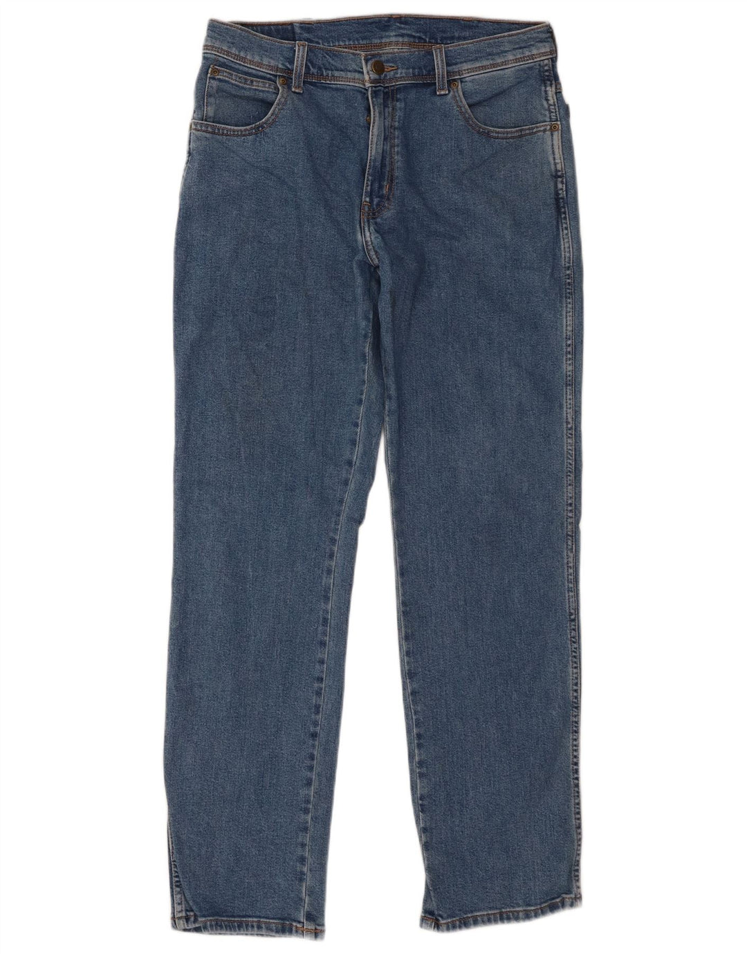 Мужские прямые джинсы Wrangler W33 L32, синий хлопок