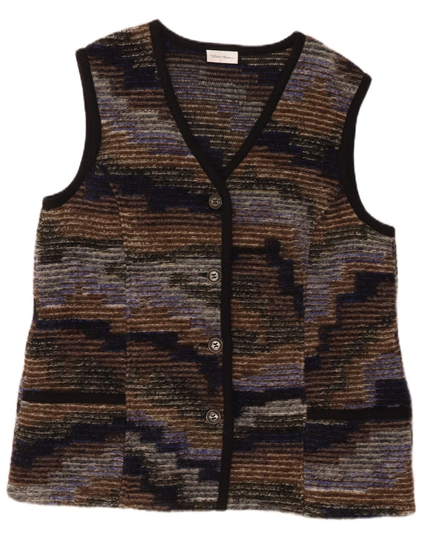 PETER HAHN Женский кардиган-свитер UK 20 2XL в разноцветную полоску