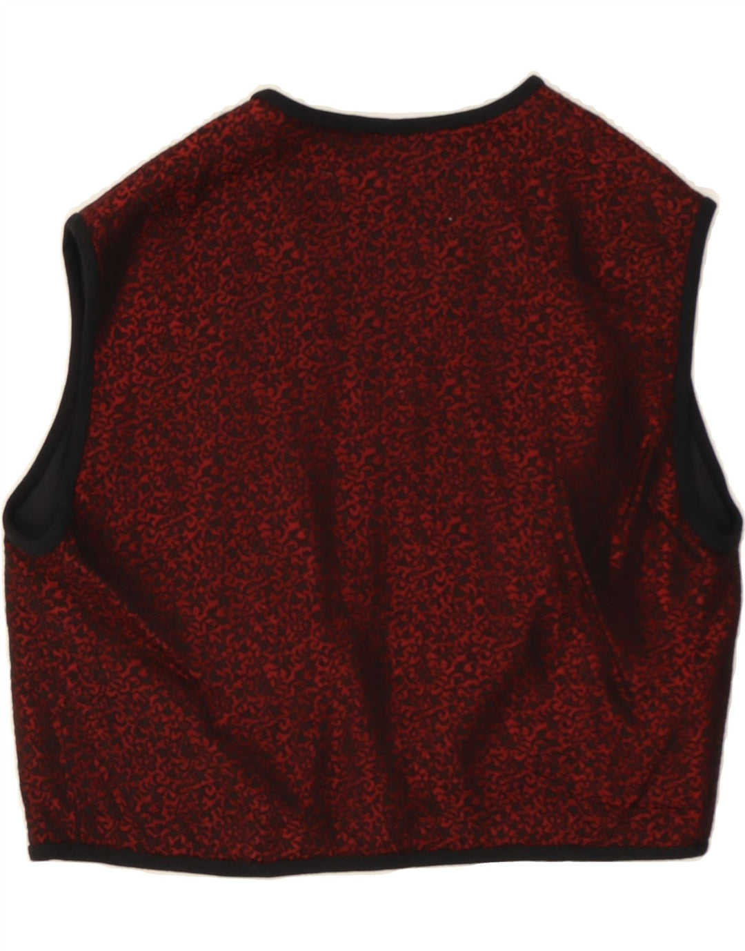 VINTAGE Womens OPEN Waistcoat UK 14 Medium Red Spotted Vintage Vintage and Second-Hand Vintage from Messina Hembry 