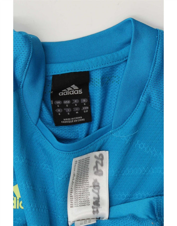 Мужская футболка Adidas Top Small Blue из полиэстера