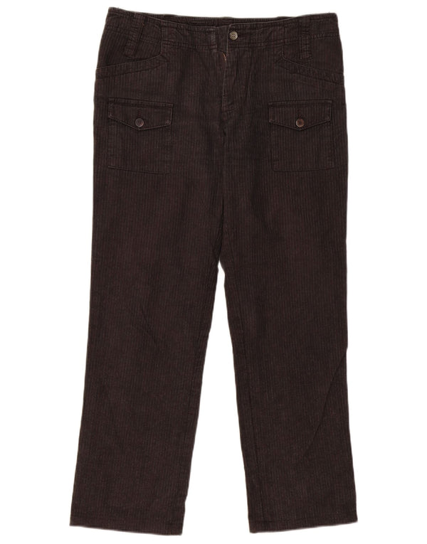 ELLESSE Женские прямые брюки карго IT 44 Medium W32 L28 Серые в тонкую полоску