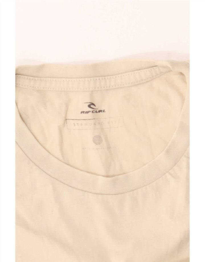 Мужская футболка Rip Curl, большая, бежевая