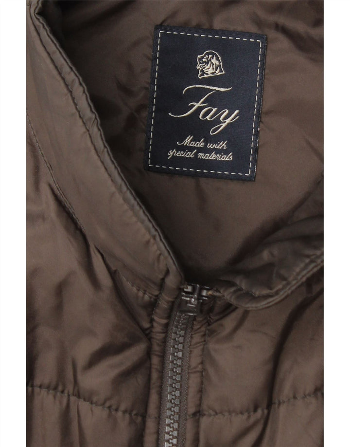Женский жилет Fay UK 16, большой, коричневый