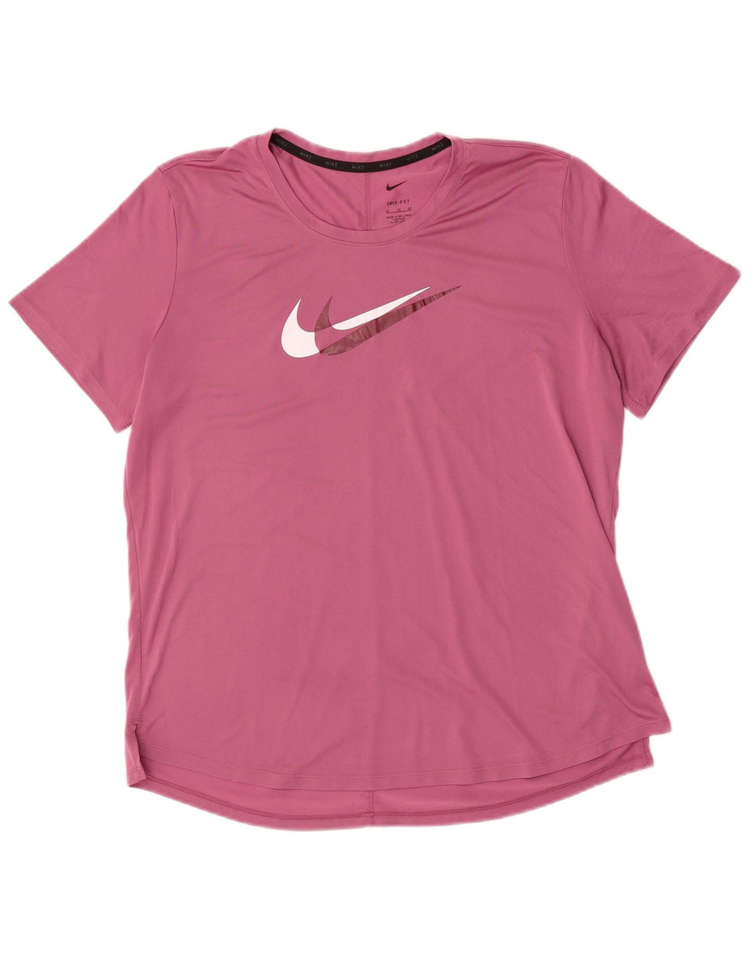 Женская футболка с рисунком NIKE Dri Fit UK 18 XL, розовая