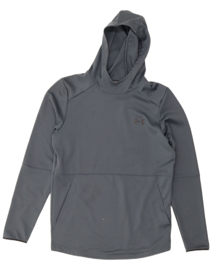 Мужской джемпер с капюшоном Under Armour, маленький серый, полиэстер