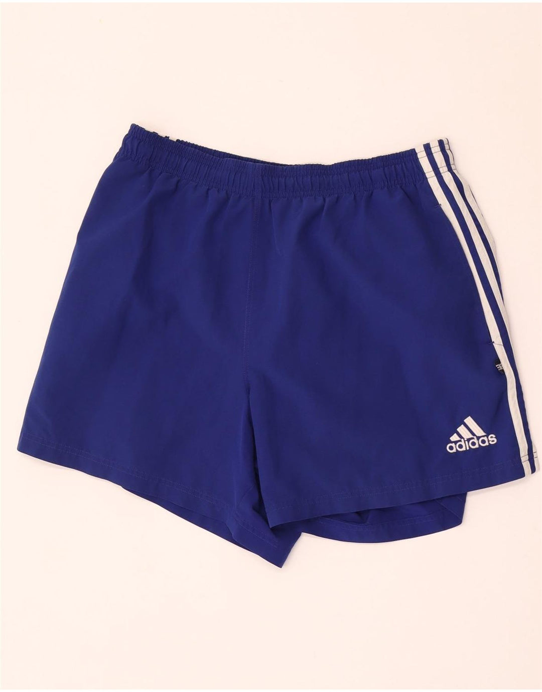 Мужские спортивные шорты Adidas среднего размера, темно-синие, полиэстер
