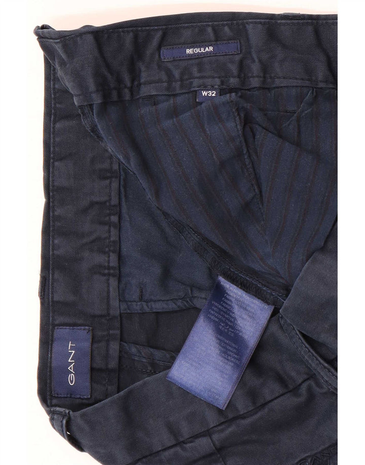 Мужские шорты чинос Gant W32 среднего размера, темно-синие, хлопковые