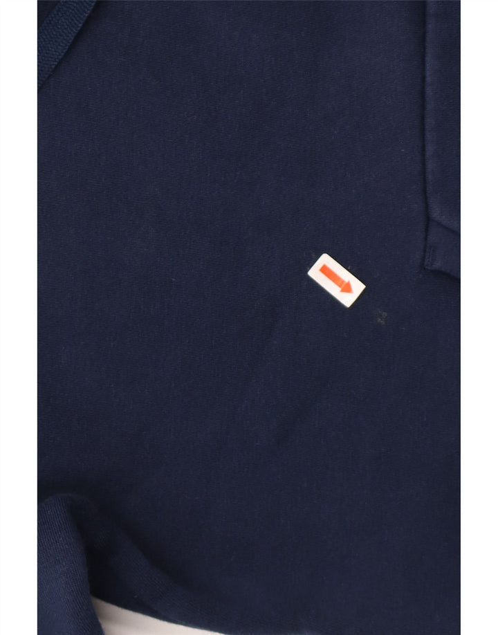 Мужской джемпер с капюшоном ADIDAS, маленький, темно-синий, хлопок