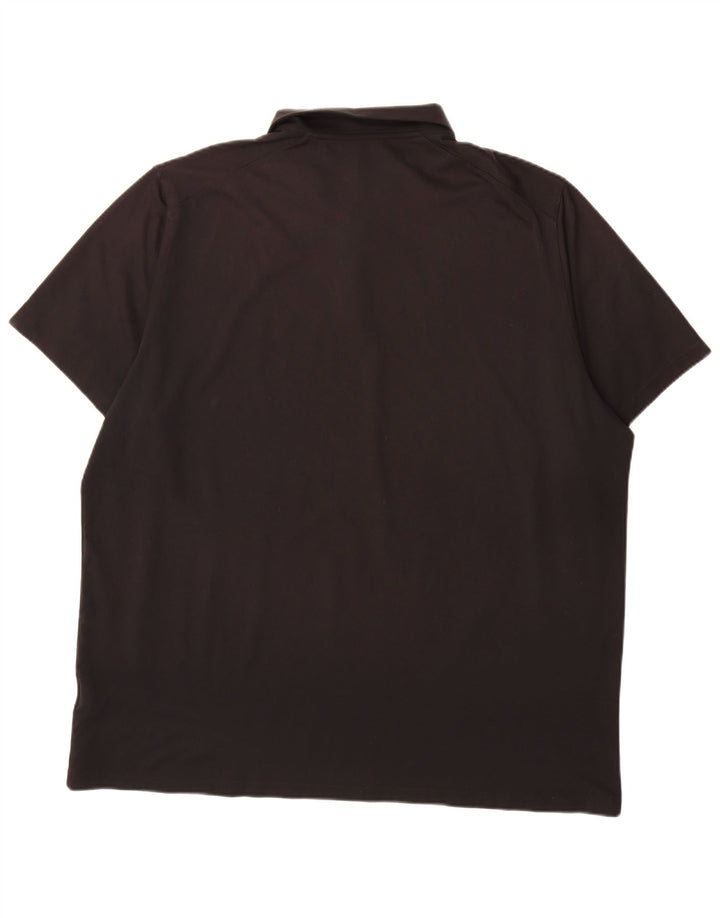 Мужская рубашка-поло стандартного кроя Nike Dri Fit 2XL, черный полиэстер
